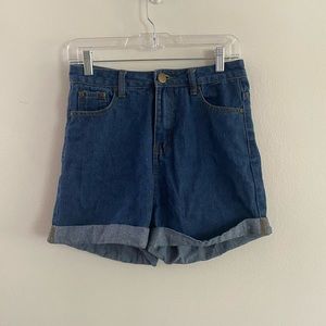 Boohoo high waist shorts